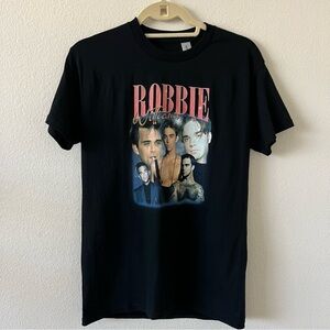 NWOT Robbie Williams Retro Crewneck Cotton T-shirt  Unisex SZ Small